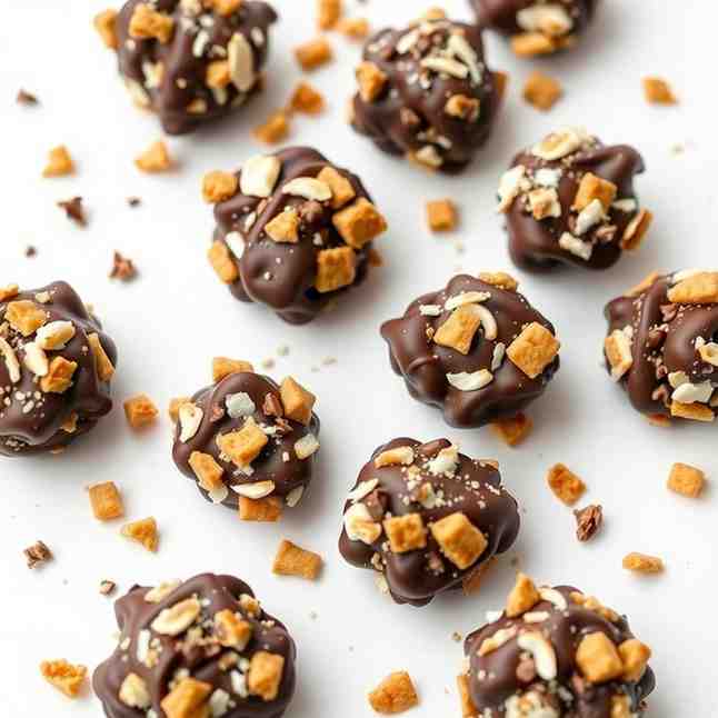 Easy No-Bake Coconut Chocolate Clusters